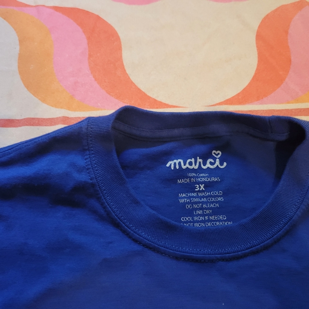 Blue Hope T-Shirt with Pink Ribbon - Picture 3 of 3